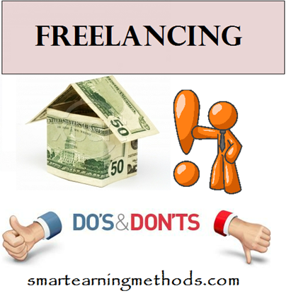 Freelancing tips and dos and donts