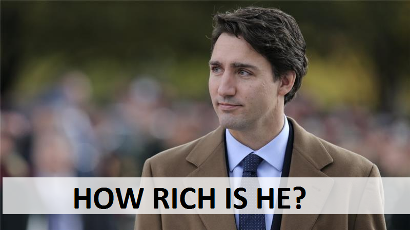 how rich is justin trudeau of canada