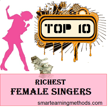 top 10 richest female singers of 2012